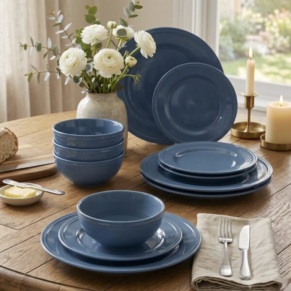 dc211f93-a12b-42b1-a9ad-5e0cb51572b1.4816044bf7bb3ec5322748fe8f57b0b7 Blue Stoneware Cereal Bowl, 24 oz